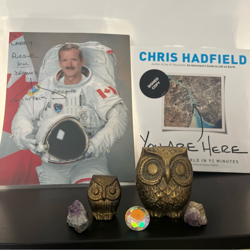 CHRIS HADFIELD Canadian Astronaut NASA Canada Flag PURSUE UR DREAM SIGNED Space - Picture 2 of 4